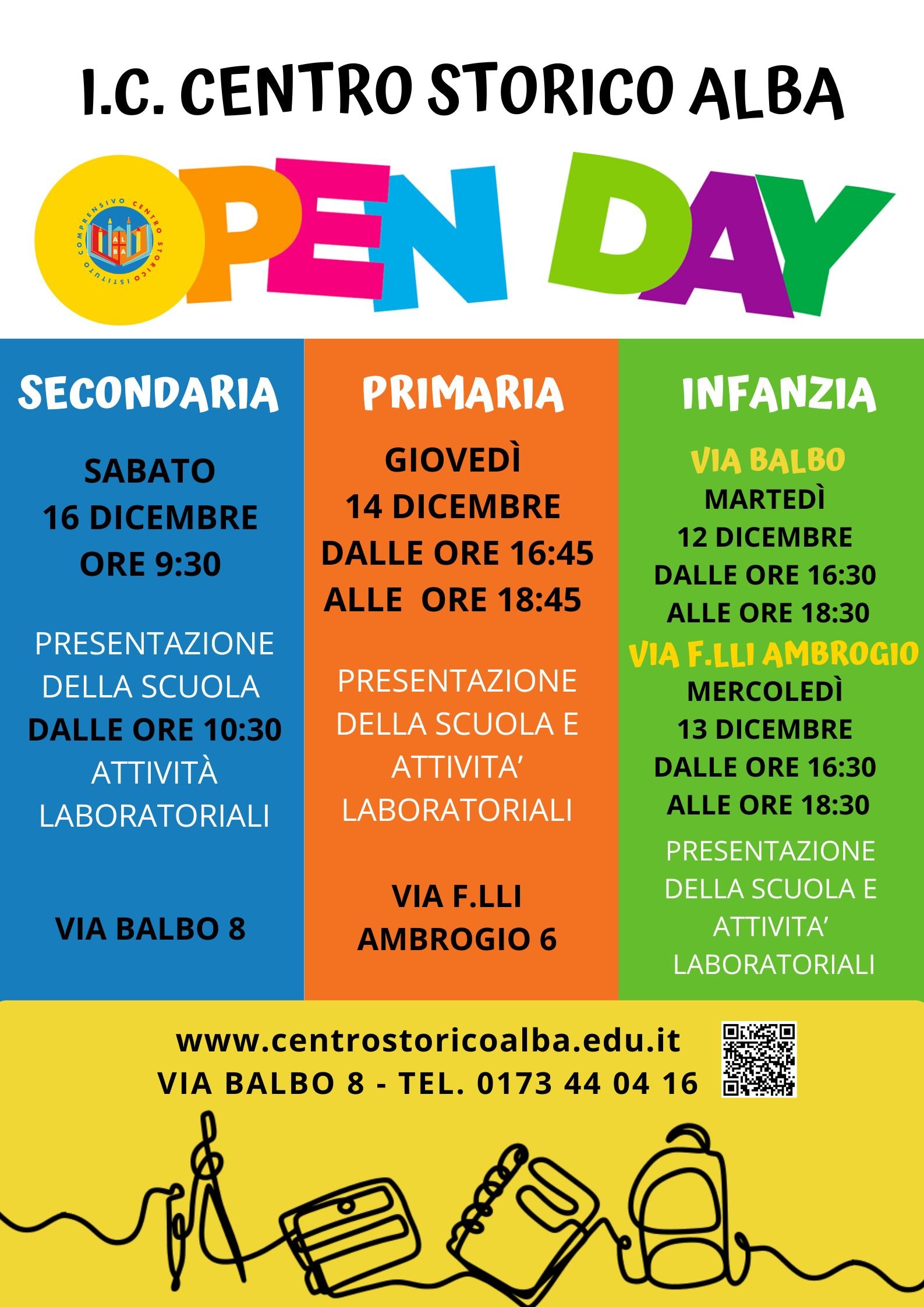 OPEN DAY A.S. 2024/2025 IC Centro Storico Alba